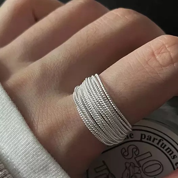 Sterling silver multi strand ring NWT - Picture 6 of 8